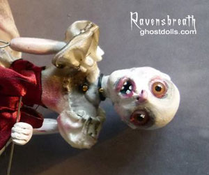 Annabel Lee clay ghost doll