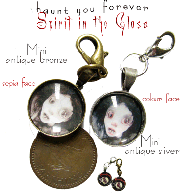 Click for large mini Spirit in the Glass haunted charms 